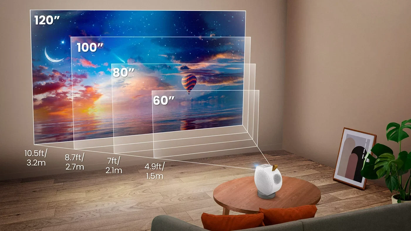 BenQ GV50 Portable Laser Projector with Google TV and Netflix