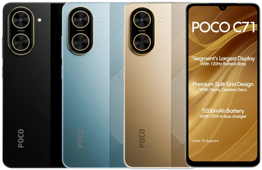 Xiaomi Poco C71 Debuts to Compete with Samsung Galaxy M06
