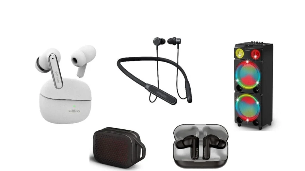 Philips Launches 5 New Audio Products in India: TWS, Neckband, Speakers