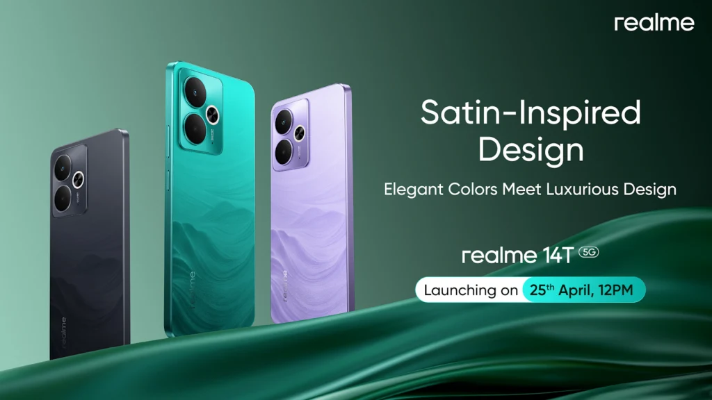 Realme 14T 5G Launching April 25: 2100nits Display & 6000mAh Battery