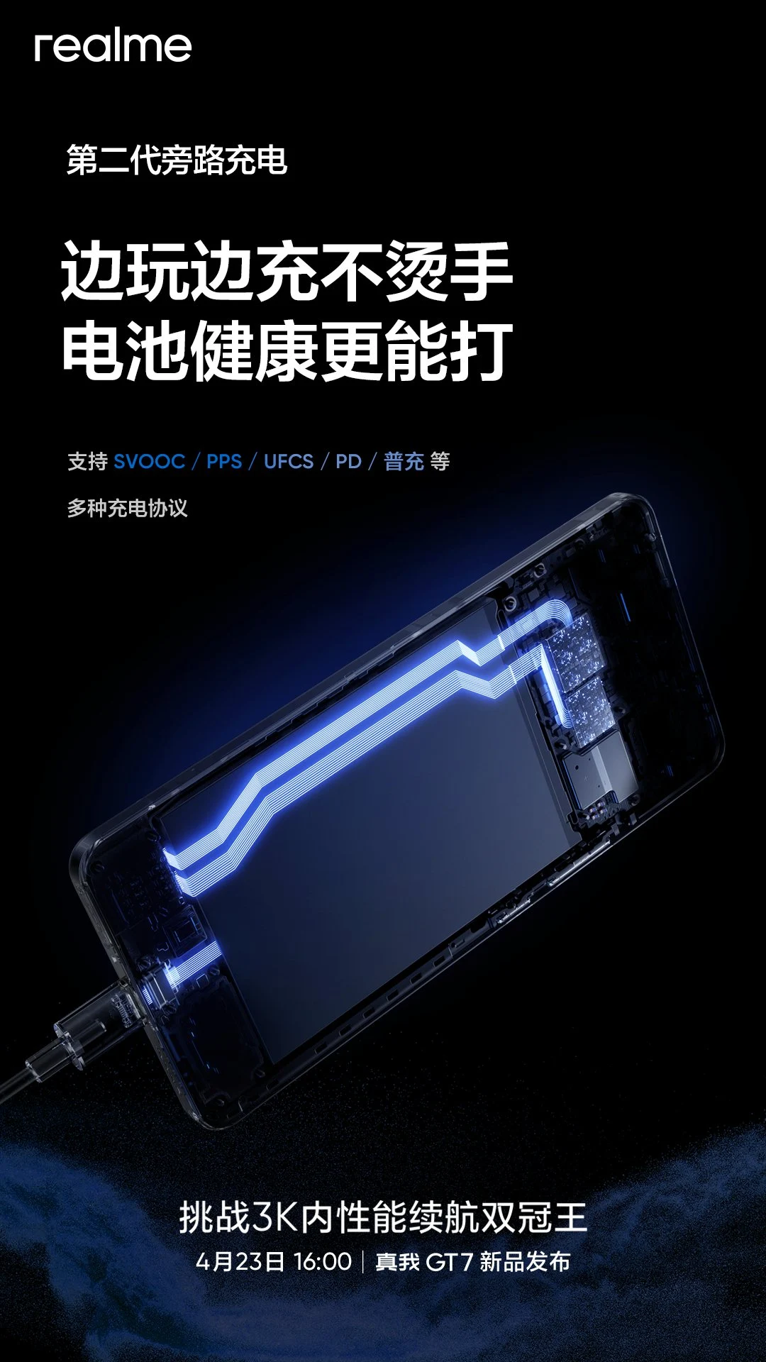 Realme GT 7: 2nd-Gen Bypass Charging & Fast-Charging Support