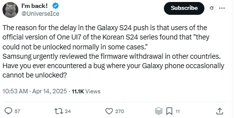 One UI 7 Rollout Delayed Indefinitely Due to Major Bug