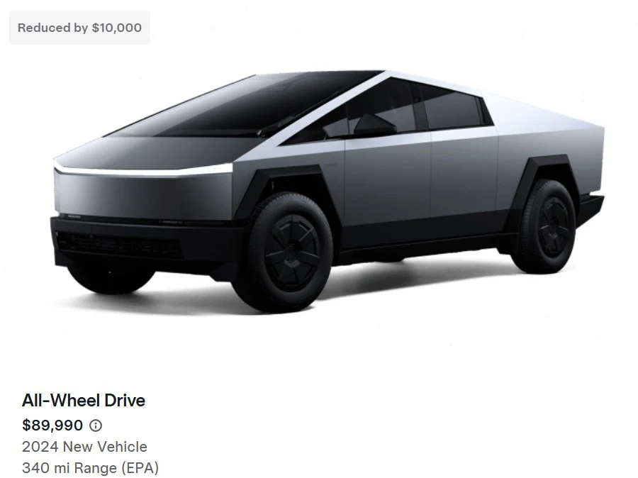 Tesla Offers $10,550 Discounts on Inventory Cybertrucks