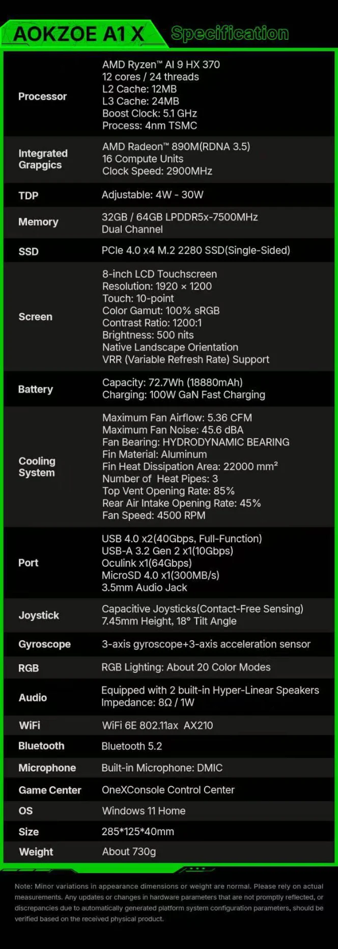 Aokzoe A1X: New ROG Ally X Rival with Ryzen 9 HX and Discounts