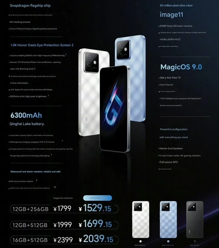 Honor X60 GT: Affordable Phone with Snapdragon 8+ Gen 1 Launch