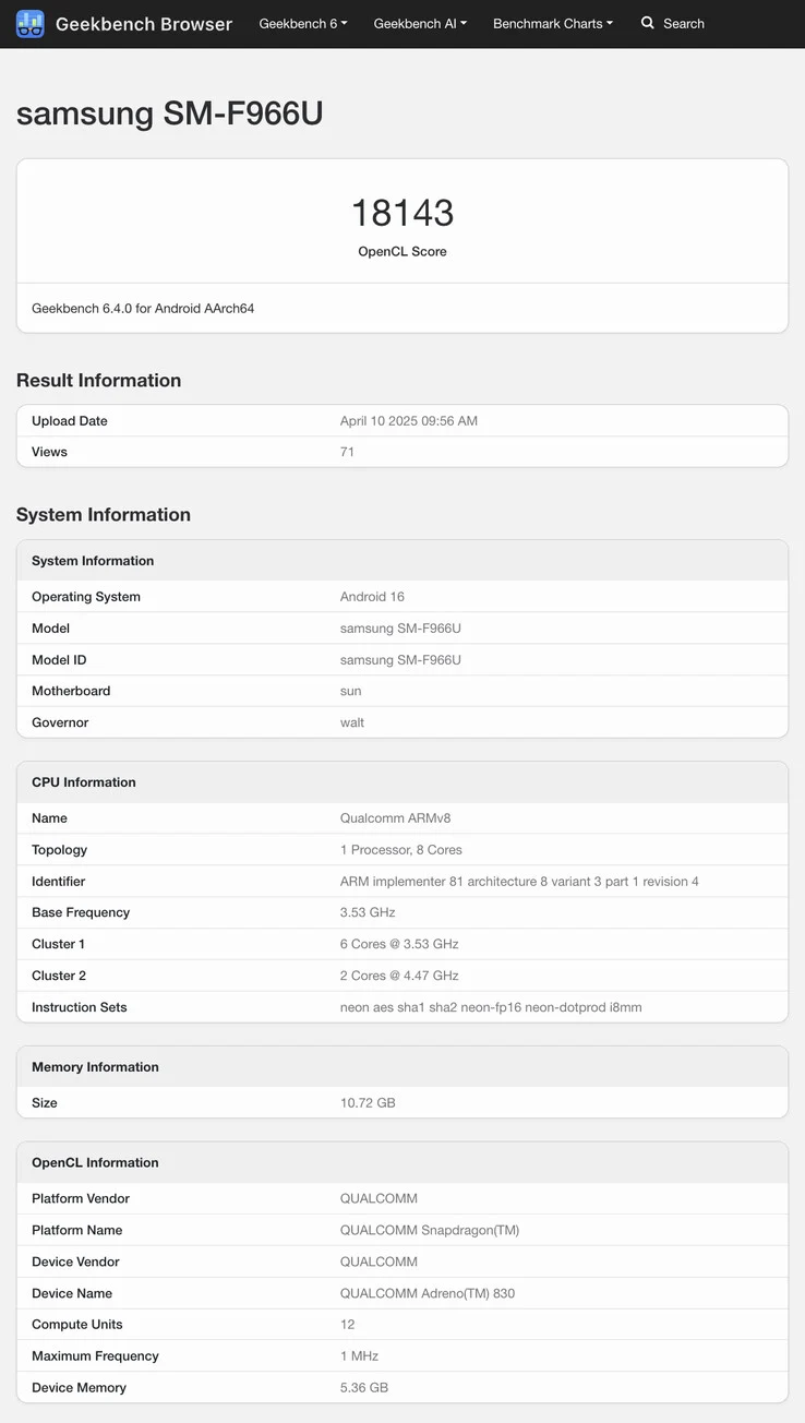 Samsung Galaxy Z Fold7 Beats Oppo Find N5 in Early Benchmarks