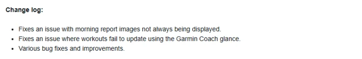 Garmin Smartwatch Update Resolves Morning Report Issue