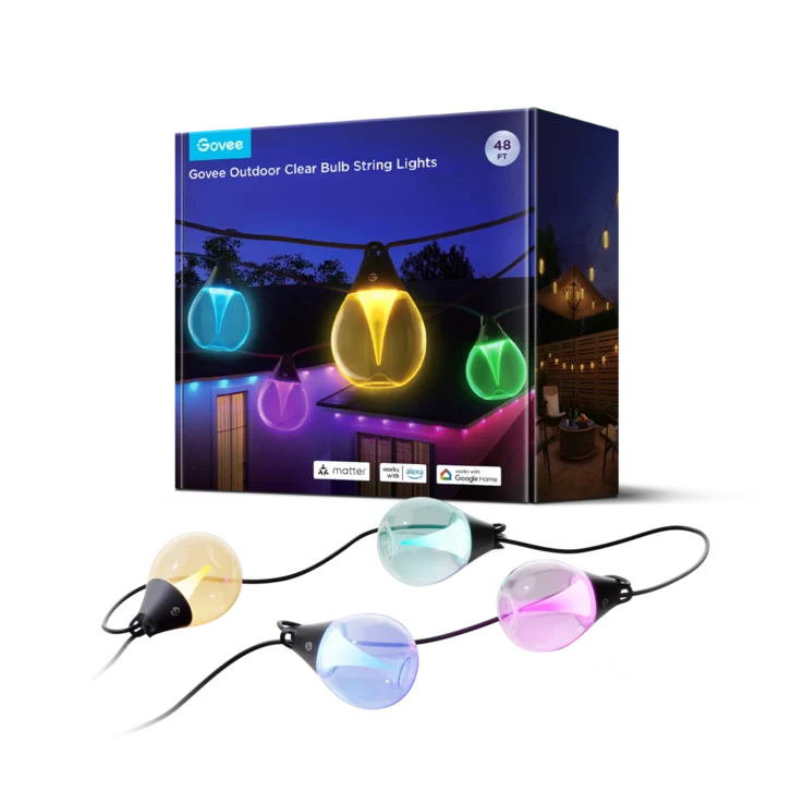 Govee Launches New Outdoor Clear Bulb String Lights in Europe