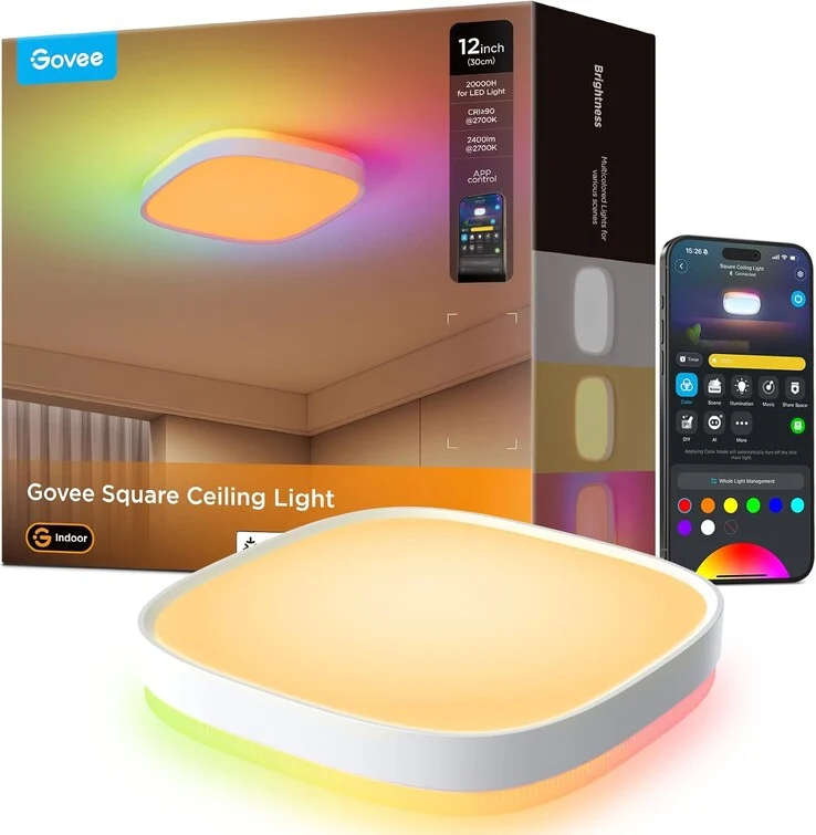 Govee Introduces New Square Ceiling Light for Europe Market