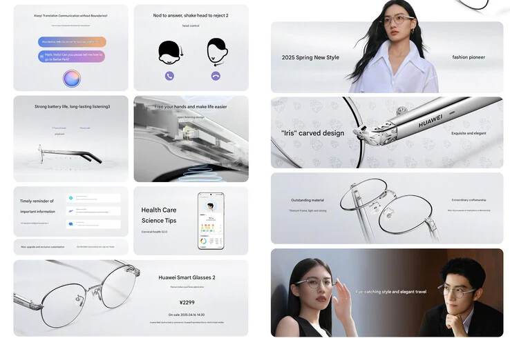 Huawei Unveils Round Frame Smart Glasses with Optical Lenses