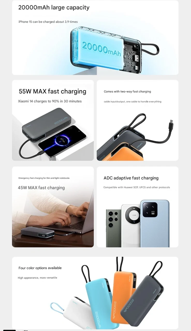 Cuktech CP25: Affordable Power Bank with Built-In Cable Launches
