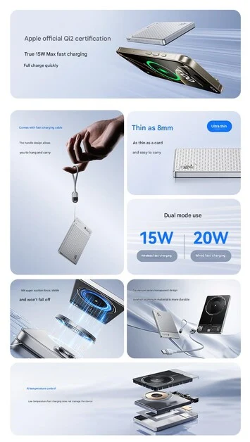 RedMagic Unveils Magnetic Wireless Power Banks with 45W Fast Charging