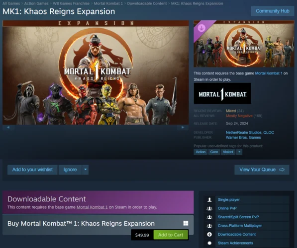 Mortal Kombat 1 DLC Rumors: Story Expansion Still Possible