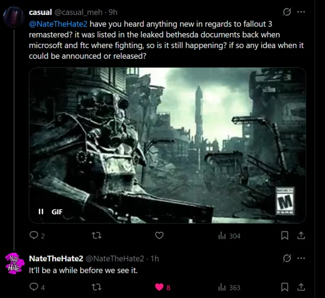 Fallout 3 Remaster Unlikely Soon, Despite TV Show Popularity