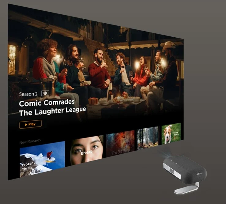 Viewsonic M1 Max Portable Projector: Google TV & Harman Kardon