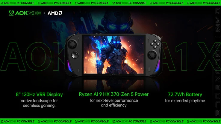Aokzoe A1X Launching Soon to Compete with Asus ROG Ally X