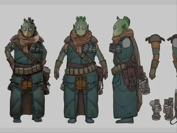 Star Wars Eclipse Leaked Images: Gungan, Zenezian, and More Models