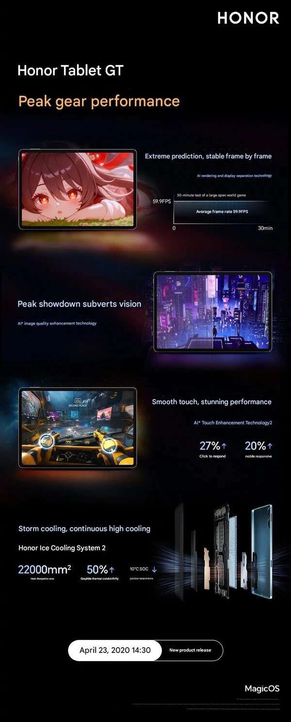 Honor Pad GT: Gaming Tablet with 144Hz Display & Big Battery