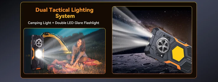 KingKong Power 5: Rugged Phone with Huge Battery, Dual Lights, Speaker