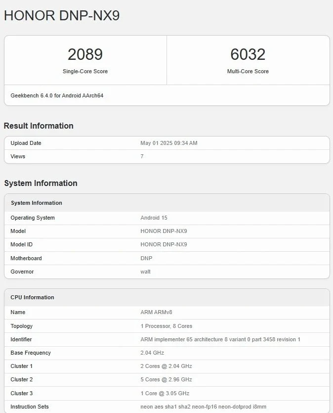 Honor 400 Pro Geekbench Listing: Chipset Disappointment Ahead