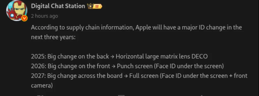 Apple May Redesign iPhone Annually Until 2027, Leak Says