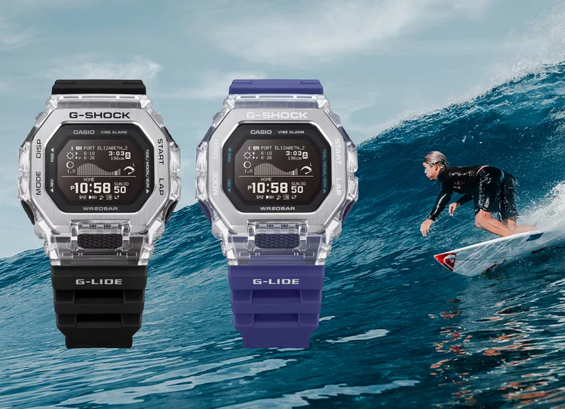 Casio G-Shock GBX-100S: Transparent Body & Metal Frame Design