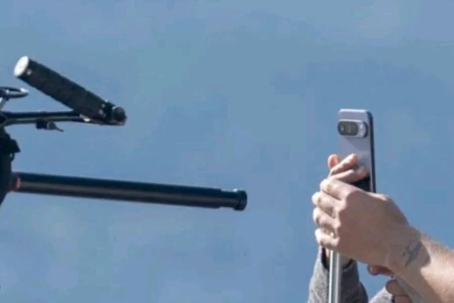 Google Pixel 10 Pro Seen in Public During Commercial Shoot