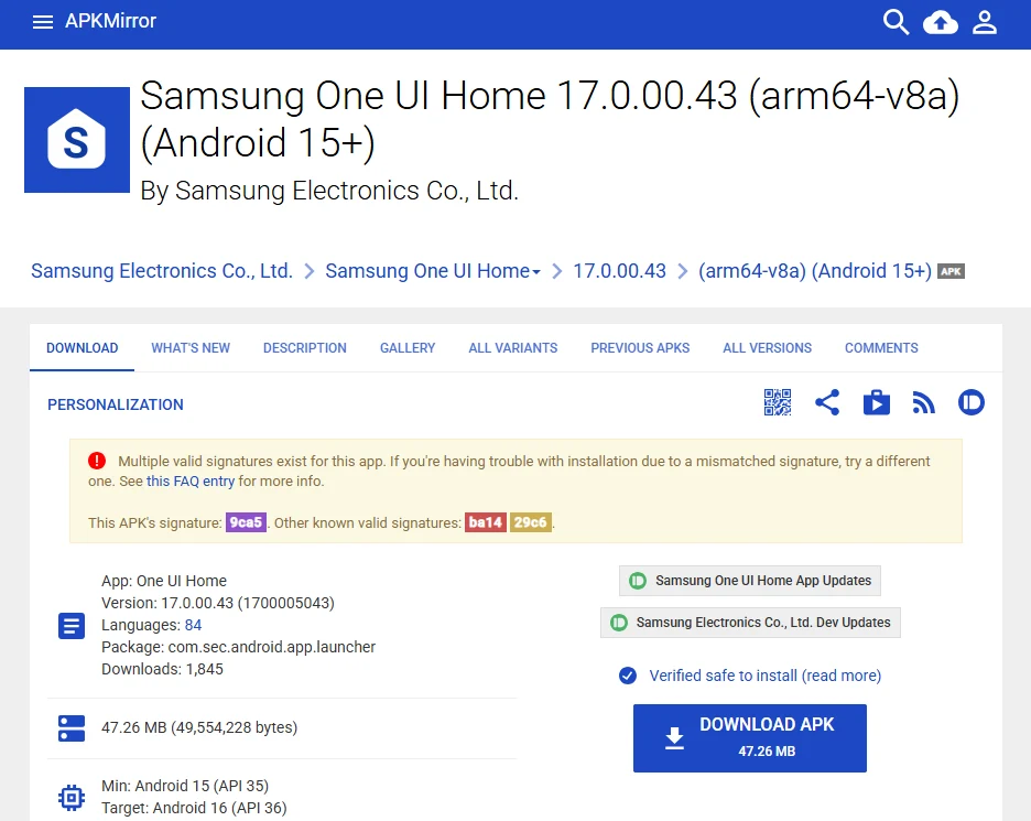 One UI 8 Home Launcher Leaks: Smoother, Lifelike Animations