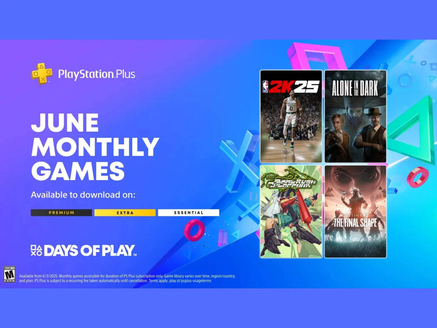 June PlayStation Plus Free Games and Days of Play Discounts List