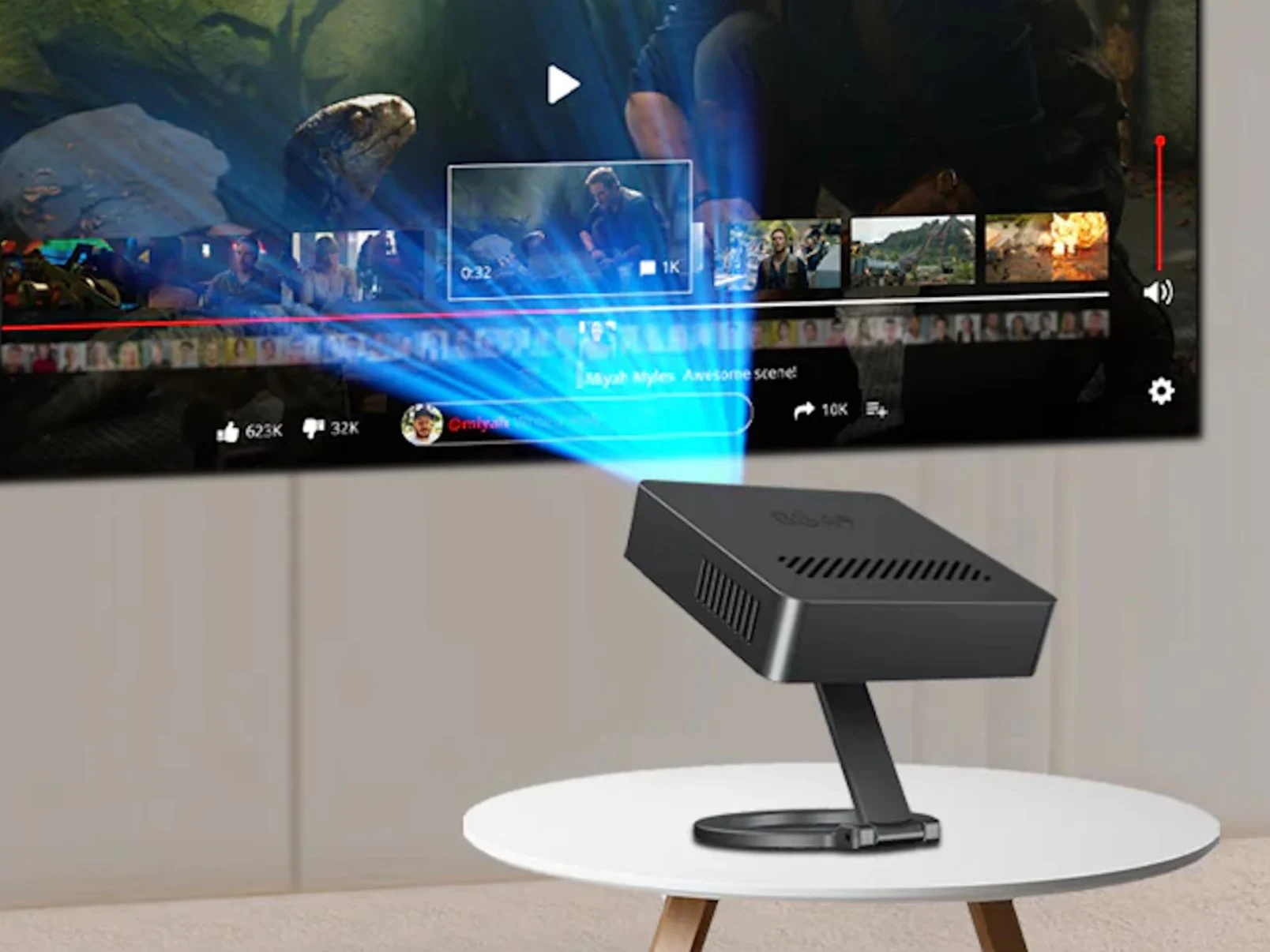 Unihertz Mars: Portable Mini Projector Powered by Smartphone