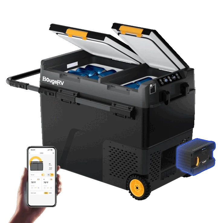 BougeRV CRD2 Portable Refrigerator with 173 Wh Battery Launch