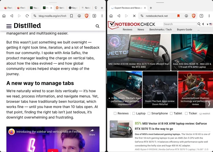 Firefox Adds 2 Key Features for Tab Hoarders on Android Tablets