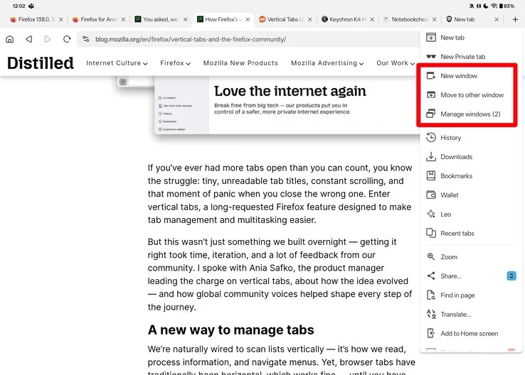 Firefox Adds 2 Key Features for Tab Hoarders on Android Tablets