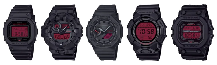 Casio G-Shock Black and Bold Red Watches Launching in Europe