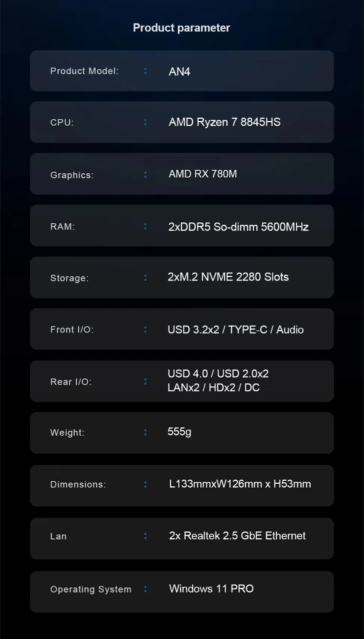 Chatreey AN4: Affordable Mini PC with eGPU Support Launches