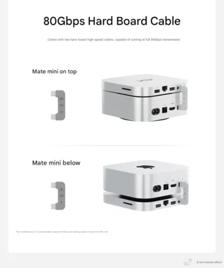 Beelink Mate Mini Dock for Mac Mini Supports Up to 16TB Storage