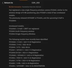 Fujifilm XHalf Leaks Again: Evidence of X-E5 APS-C Camera