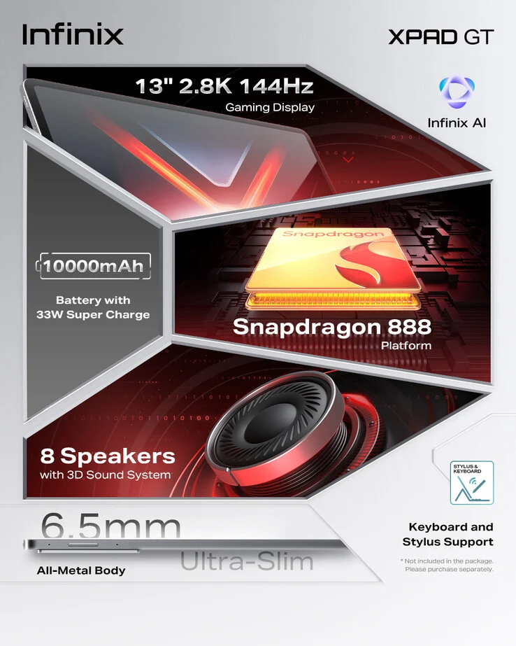 Infinix Launches Affordable Xpad GT Gaming Tablet with 144Hz Display