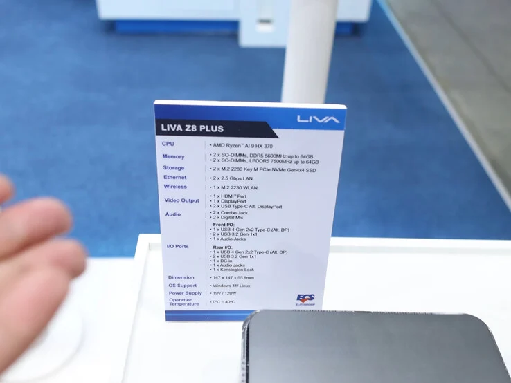 ECS Liva Z8 Plus: New AMD Strix Point Mini PC Launch