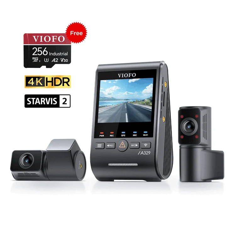 VIOFO A329S 3CH 4K Dash Cam with Sony Starvis 2 Night Vision