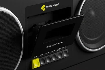 Retro Boombox with Cassette Drive and Bluetooth by We Are Rewind