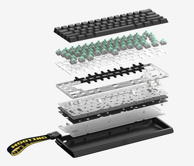 Wooting 60HE V2: Aluminum Gaming Keyboard with 8kHz Polling & Ergonomic Design