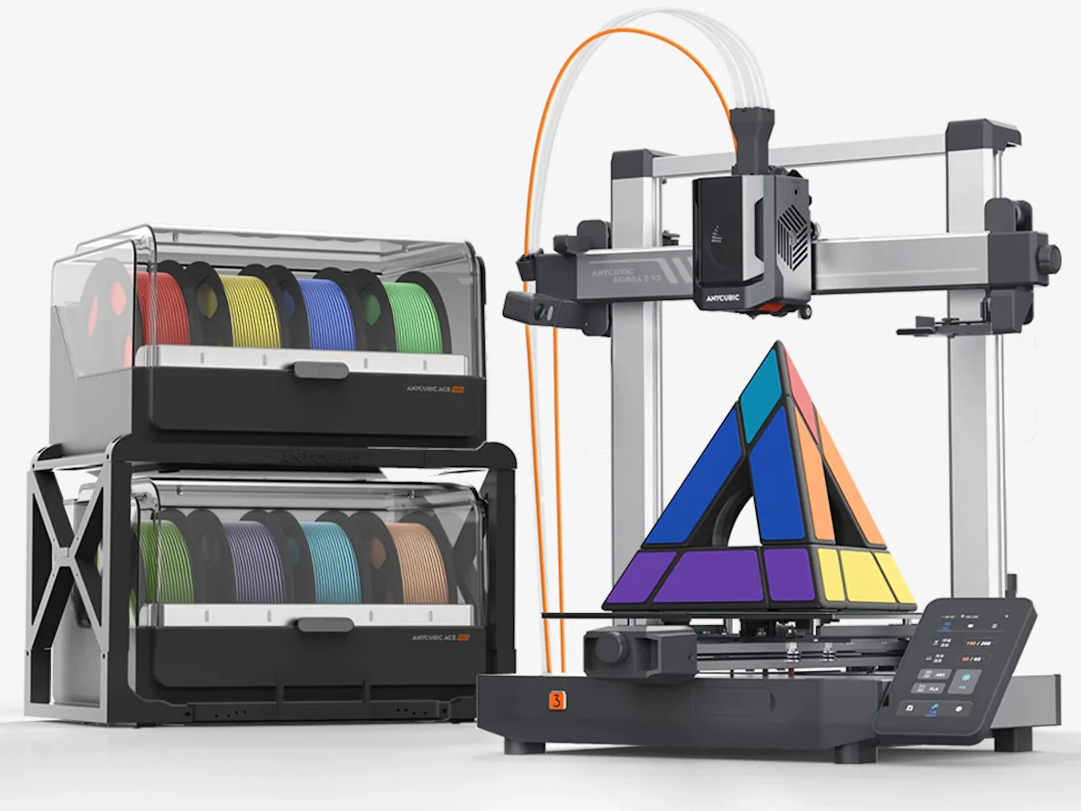 Kobra 3 V2 Combo: Multicolor 3D Printer with Launch Discount