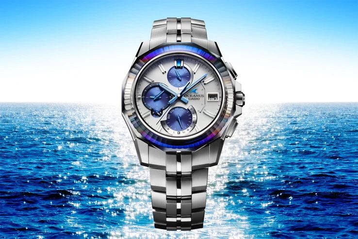 Casio OCW-S6000PB-7A Oceanus Manta: Titanium and Sapphire Bezel