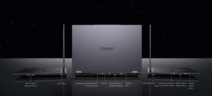 Chuwi Unveils New Gaming Laptop with 300Hz Display and RTX 5070 Ti