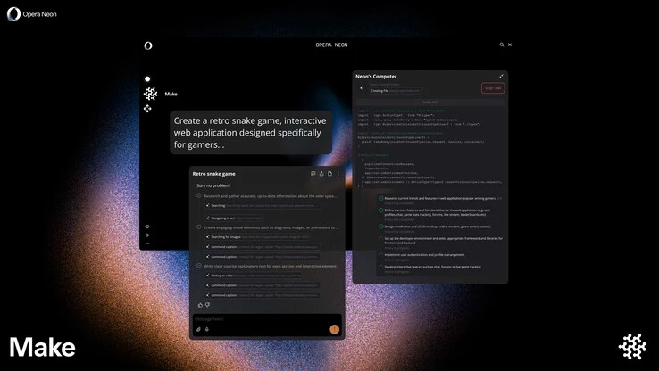 Opera Neon: The Future Browser for Advanced Background Tasks