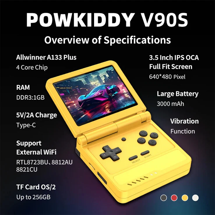 Powkiddy V90S: Pocket Gaming Handheld Launches After Pre-Sale