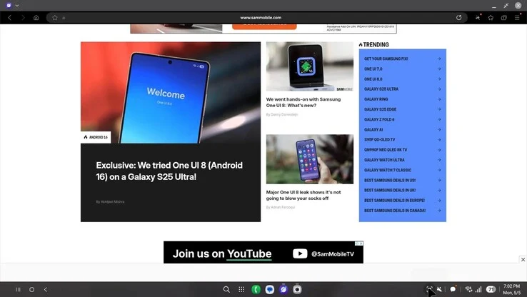 Samsung DeX Preview: Enhanced Android Desktop Mode Ahead of One UI 8