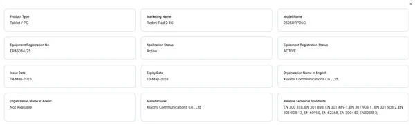 Redmi Pad 2: New Xiaomi Budget Tablet Details and Global Release