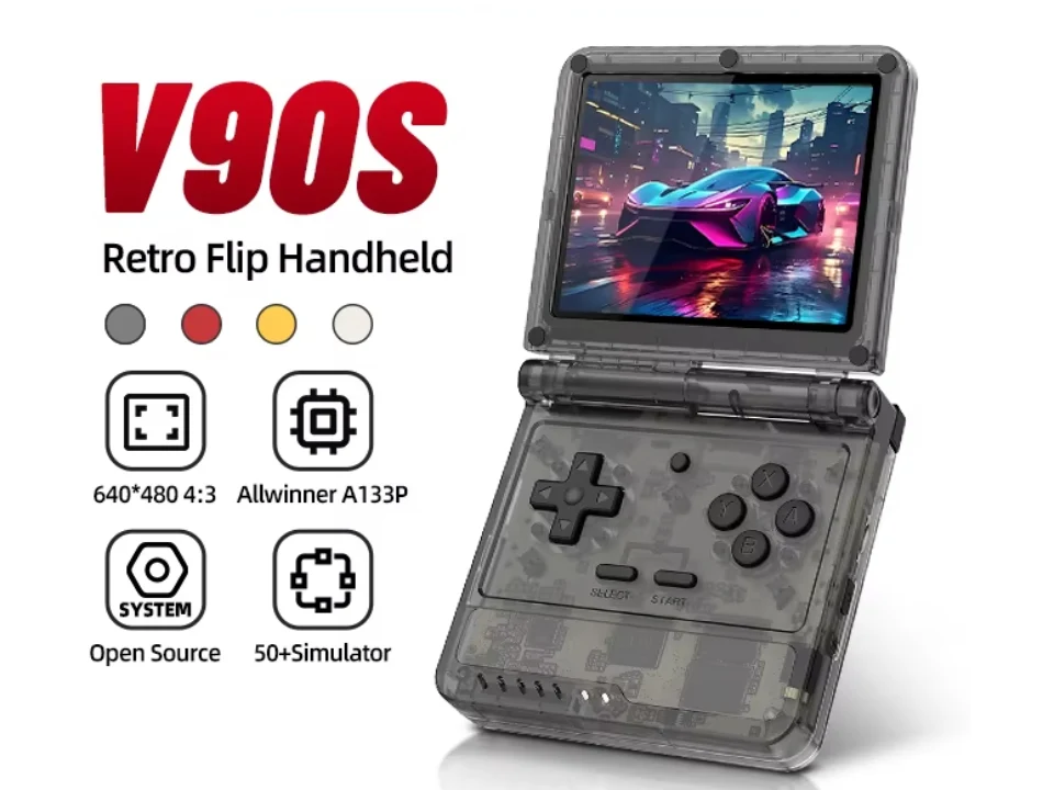 Powkiddy V90S: Pocket Gaming Handheld Launches After Pre-Sale